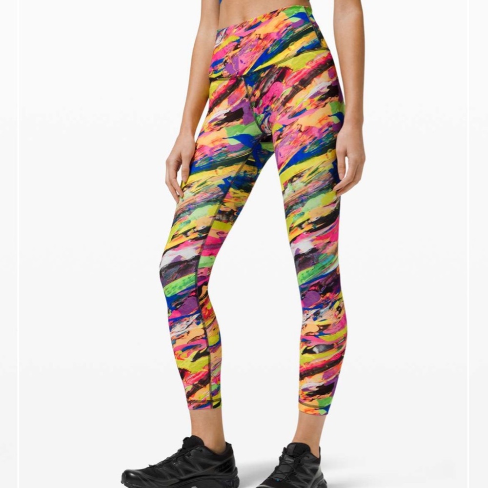 Lululemon Wunder Train High-Rise Tight 25" Catalyst Multi size 6